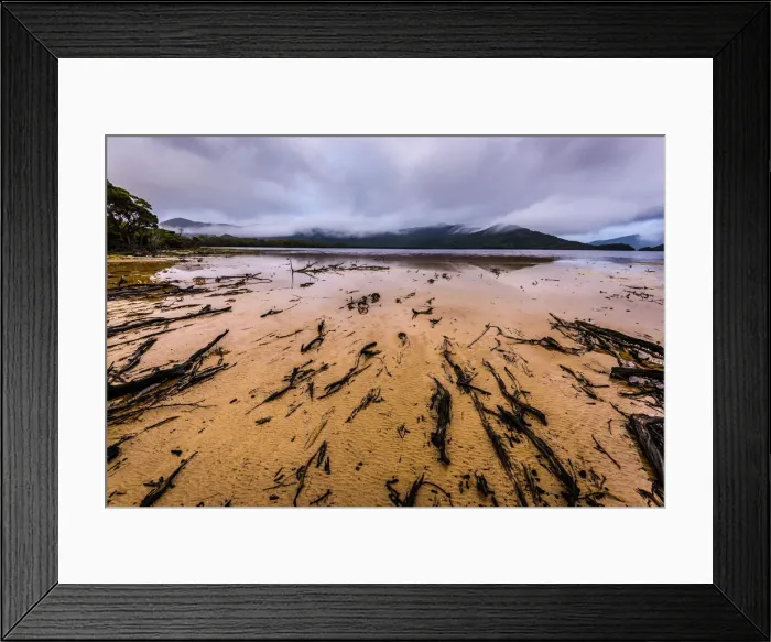 Framed Print : Horseshoe Inlet deep in the Southwest Wilderness, Tasmania Framed Print : Horseshoe Inlet deep in the Southwest Wilderness, Tasmania