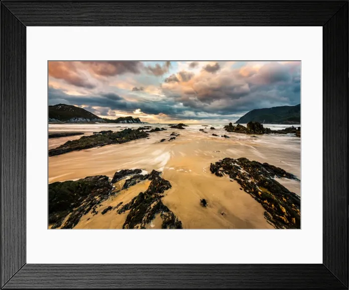 Framed Print : Ketchem Bay at South West Cape track, Southwest Tasmania
