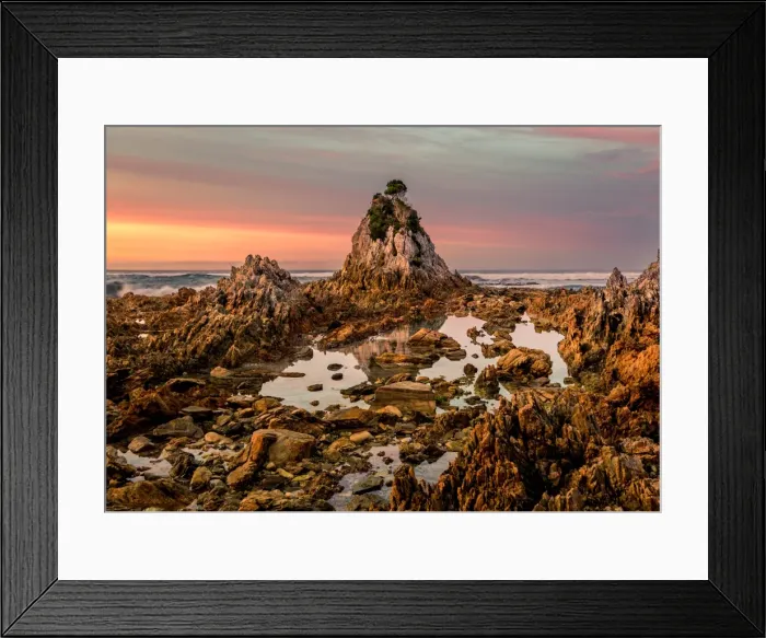 Framed Print : Sunrise at Wilson Bright, South West Cape track, Southwest Tasmania