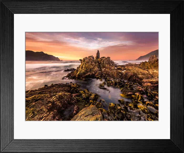 Framed Print : Sunrise at Wilson Bright, South West Cape track, Southwest Tasmania