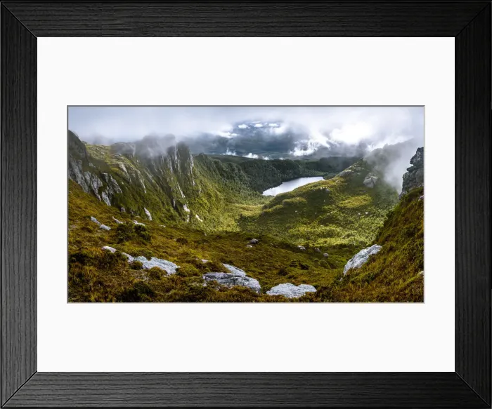Framed Print : Lake Neptune in Western Arthurs Range, Southwest Tasmania Framed Print : Lake Neptune in Western Arthurs Range, Southwest Tasmania