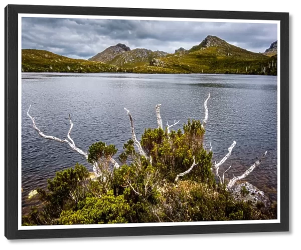 Promontory Lake in in Western Arthurs Range, Southwest Tasmania