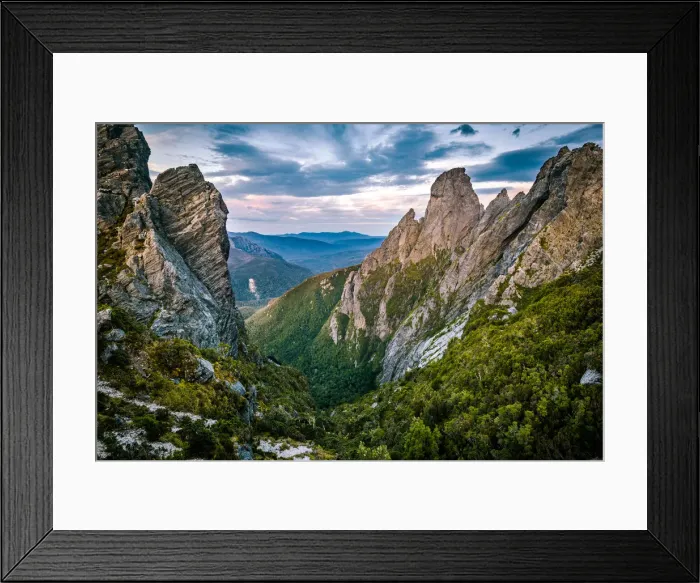 Framed Print : View to Federation Peak in Eastern Arthur Range, Southwest Tasmania Framed Print : View to Federation Peak in Eastern Arthur Range, Southwest Tasmania