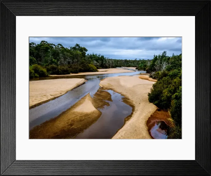 Framed Print : George River, Tasmania Framed Print : George River, Tasmania