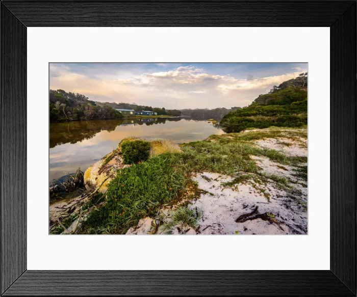 Framed Print : Deep Creek in Mount William National Park at Bay of Fires, Tasmania Framed Print : Deep Creek in Mount William National Park at Bay of Fires, Tasmania