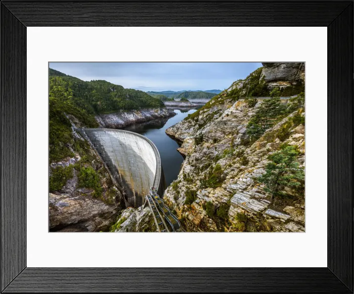 Framed Print : Gordon Dam in Southwest Tasmania Framed Print : Gordon Dam in Southwest Tasmania