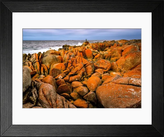 Framed Print : Mount William National Park at Bay of Fires, Tasmania Framed Print : Mount William National Park at Bay of Fires, Tasmania
