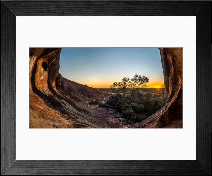 Framed Print : Sunset at Victoria Rock