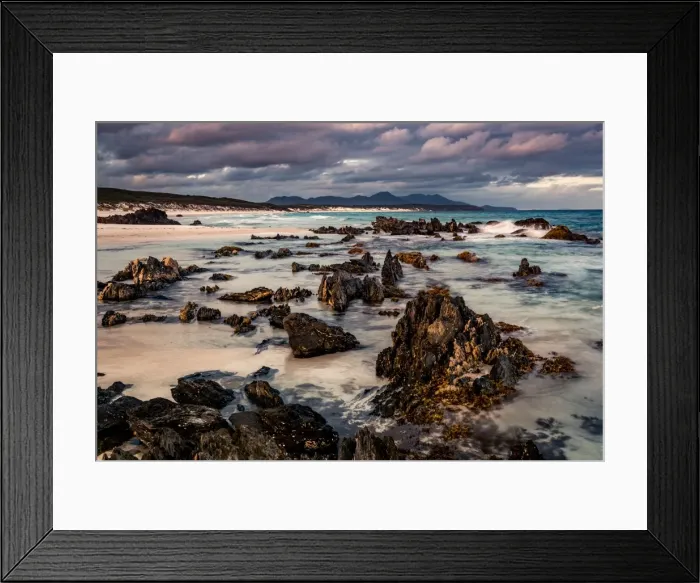 Framed Print : Sunset at Fitzerald Beach at Mamang trail in Fitzerald River National park in Western Australia