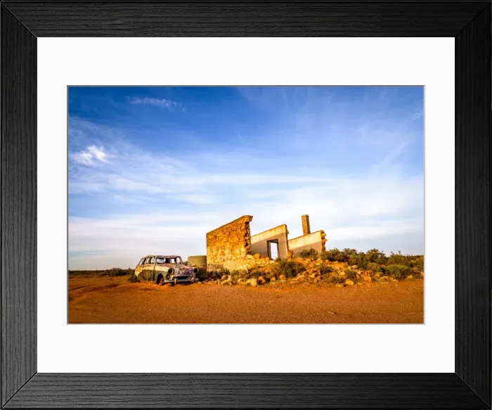 Framed Print : Abandoned house and the car in Silverton, New South Wales Framed Print : Abandoned house and the car in Silverton, New South Wales