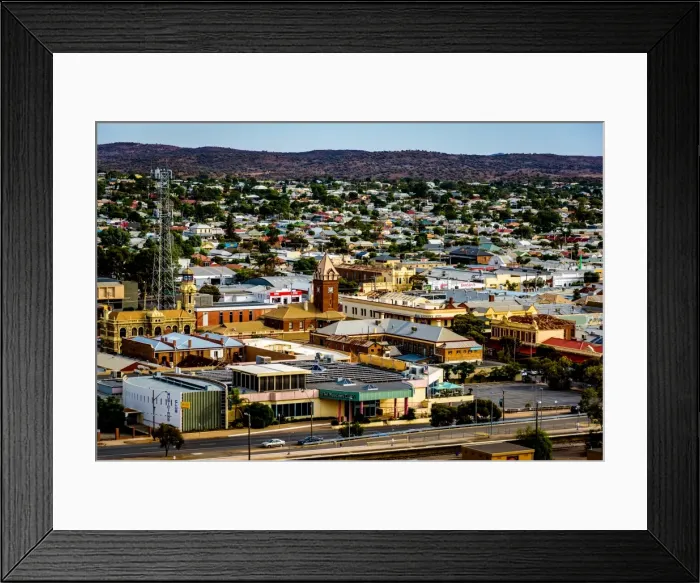 Framed Print : View of Broken Hill in New South Wales