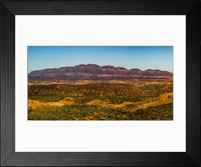 Framed Print : View of Elder Range from the top of Wilpena Pound in Flinders Ranges, South Ausralia Framed Print : View of Elder Range from the top of Wilpena Pound in Flinders Ranges, South Ausralia