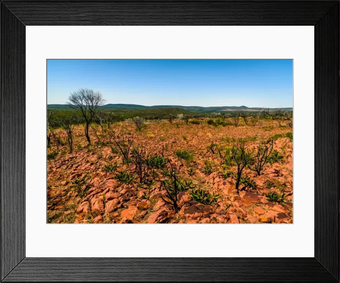 Framed Print : Hills of Gawler Ranges in South Australia