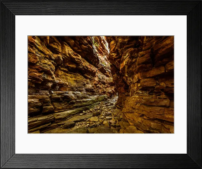 Framed Print : Alligator Gorge in Mount Remarkable National Park. Flinders Ranges, South Australia Framed Print : Alligator Gorge in Mount Remarkable National Park. Flinders Ranges, South Australia