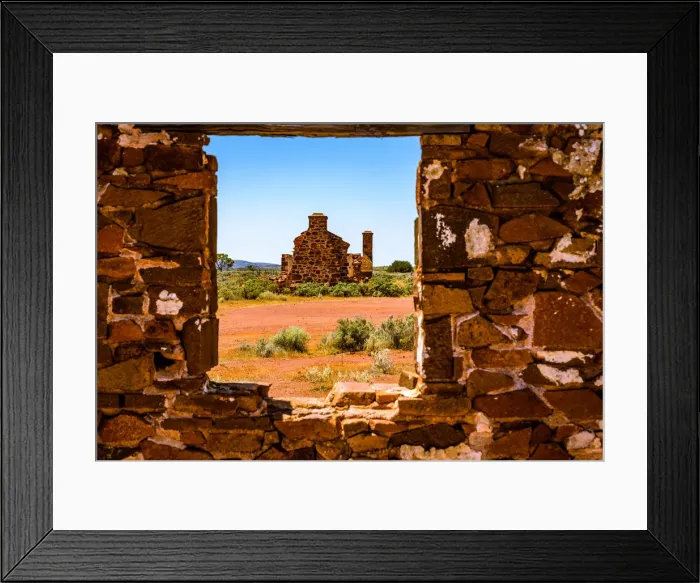 Framed Print : Abandoned station at Gawler Ranges at Eyre Peninsula, South Australia Framed Print : Abandoned station at Gawler Ranges at Eyre Peninsula, South Australia