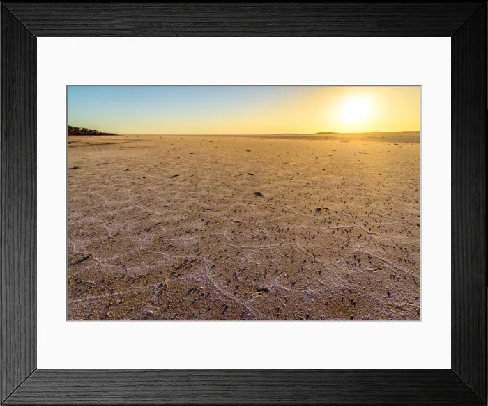 Framed Print : Sunrise at Lake Gairdner Framed Print : Sunrise at Lake Gairdner