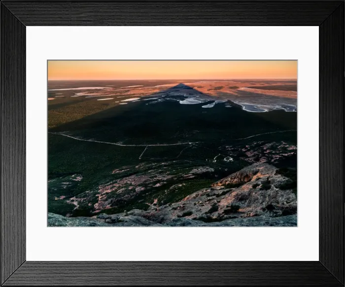 Framed Print : Sunset at the top of Peak Charles Framed Print : Sunset at the top of Peak Charles