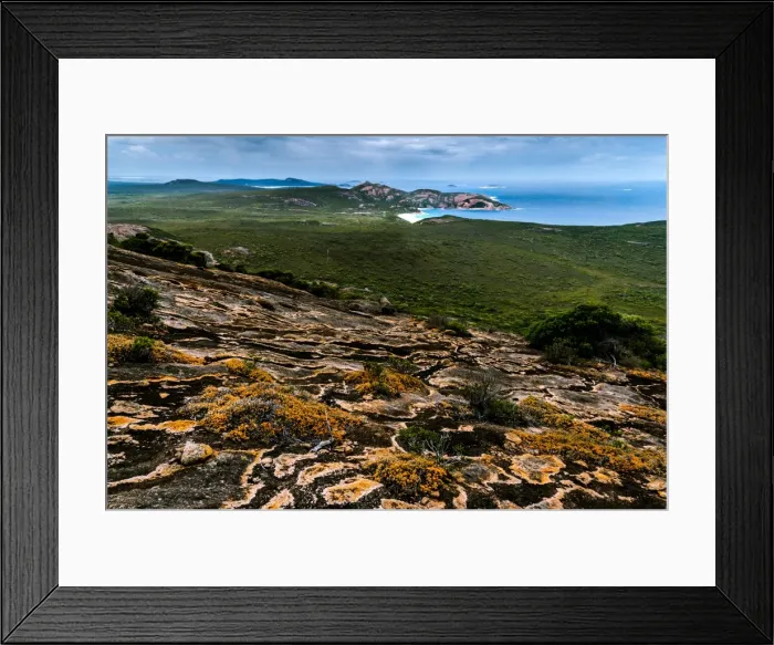 Framed Print : View from the top of mt Le Grand in Cape Le Grand National Park, Western Australia Framed Print : View from the top of mt Le Grand in Cape Le Grand National Park, Western Australia