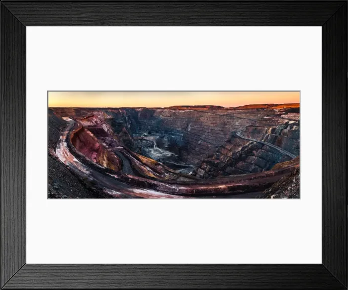 Framed Print : Super Pit gold mine
