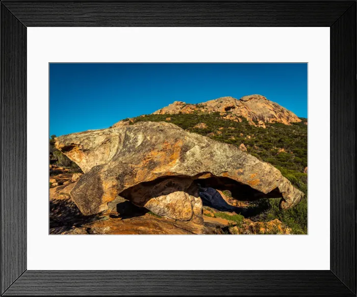 Framed Print : Mushroom rock at the base of Peak Charles Framed Print : Mushroom rock at the base of Peak Charles