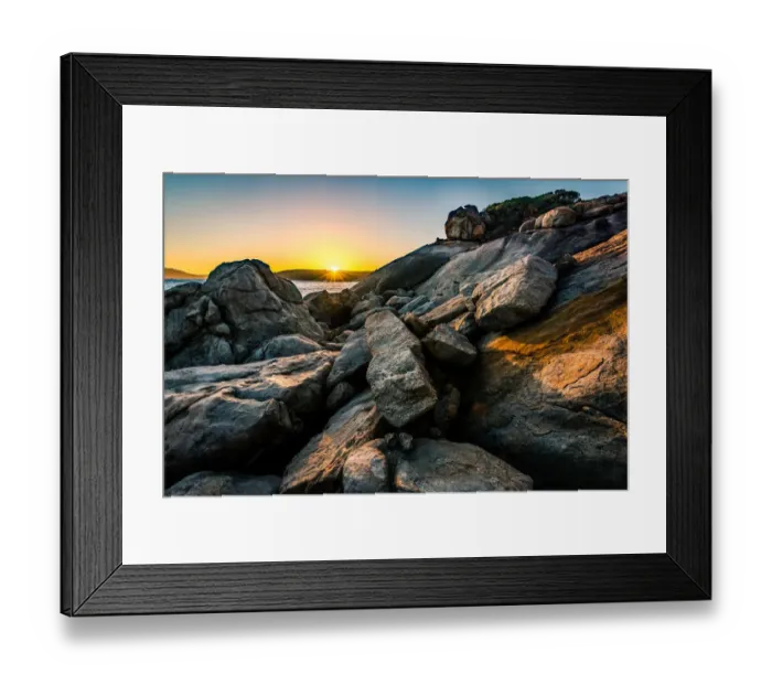 Framed Print : Sunset at Hellfire Bay Framed Print : Sunset at Hellfire Bay