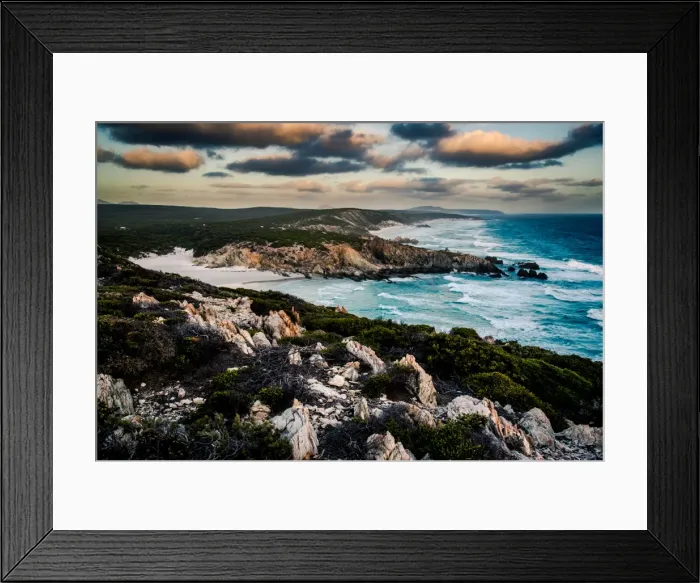 Framed Print : Shore line along Hakea Trail in Fitzgerald River National Park