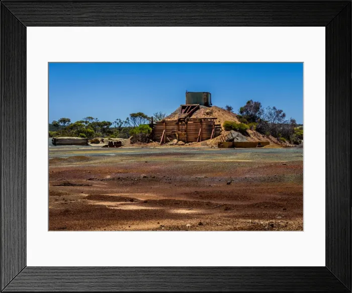 Framed Print : Small mine in Werstern Australia