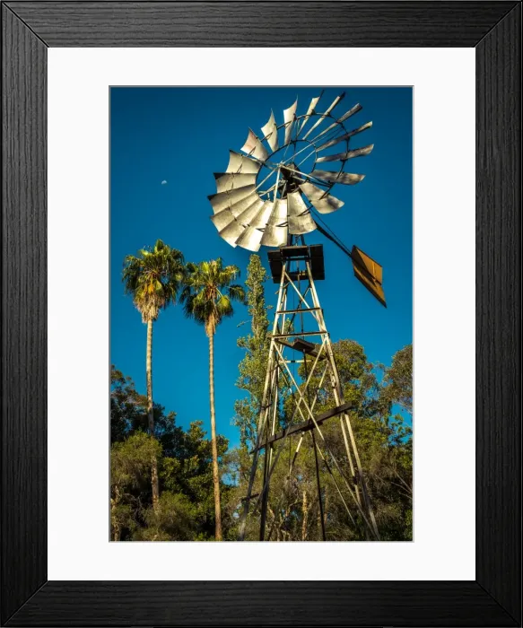 Framed Print : Traditional Australian Windmill