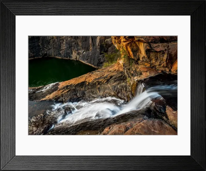 Framed Print : Serpentine Falls