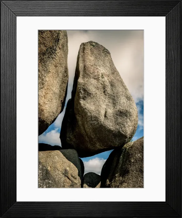Framed Print : Balancing Rock at Castle Rock