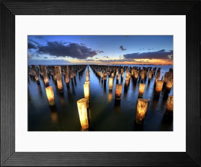 Framed Print : Princes Pier at dusk Framed Print : Princes Pier at dusk