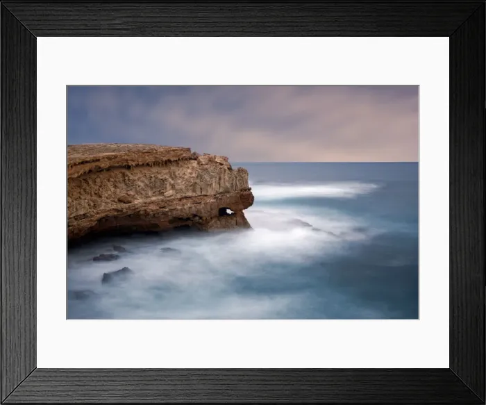 Framed Print : The eye of the cliff Framed Print : The eye of the cliff