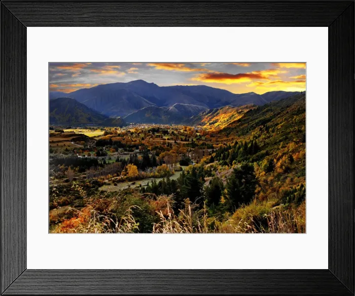 Framed Print : Autumn valley