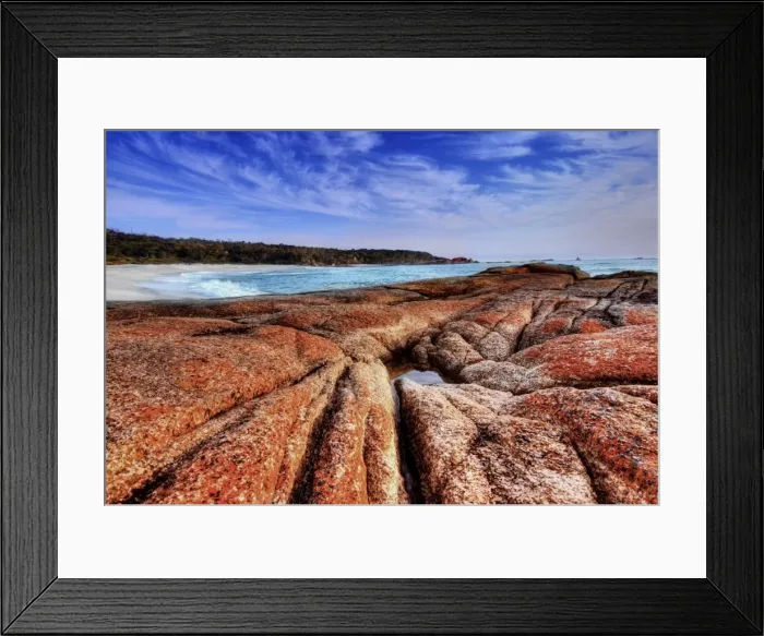 Framed Print : Bay of Fires