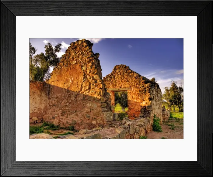 Framed Print : Sunshine on ruin