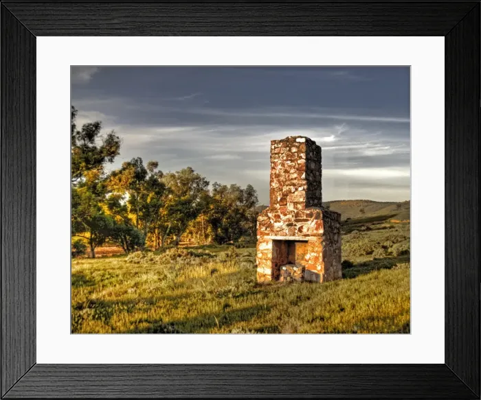 Framed Print : Remains of chimney Framed Print : Remains of chimney