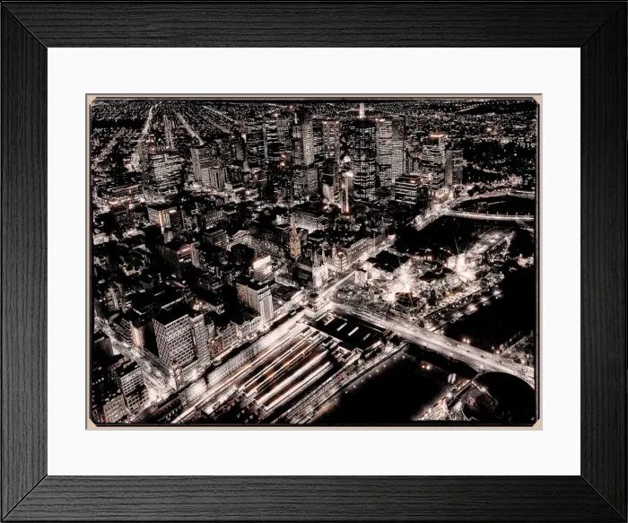 Framed Print : City night lights