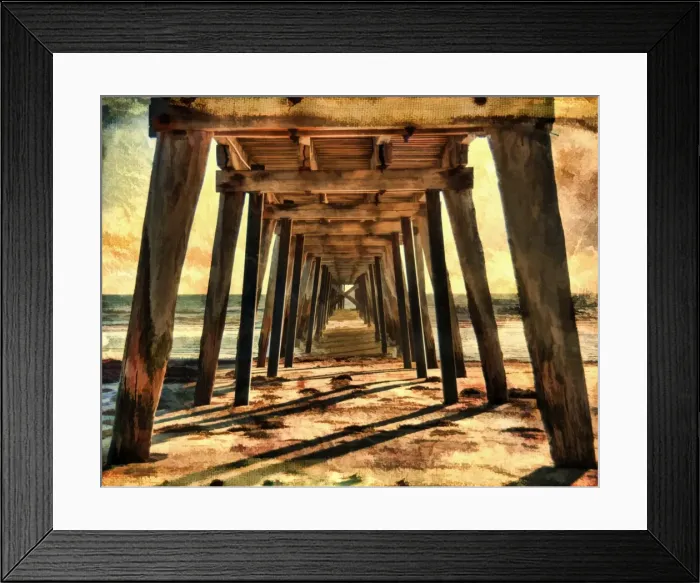 Framed Print : Old wooden pier Framed Print : Old wooden pier