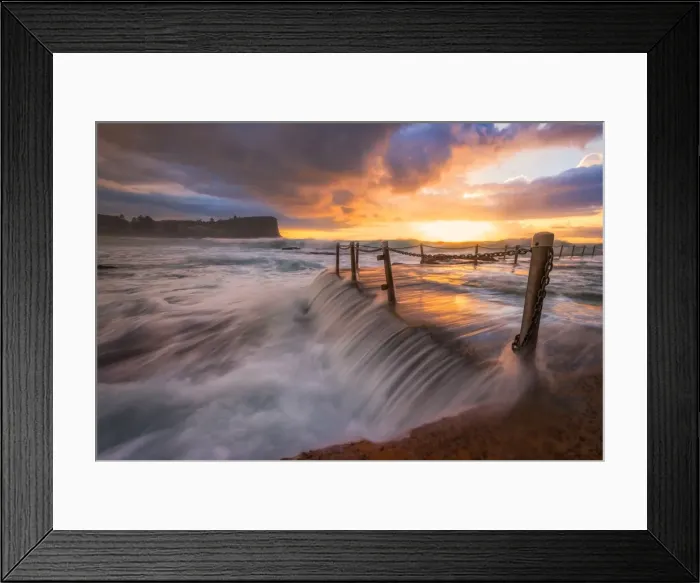 Framed Print : Avalon Rock Pool