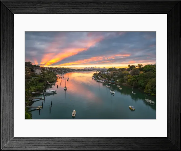 Framed Print : Aerial view of Sydney, Australia