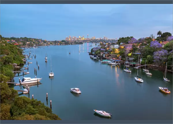 View over Sydney on Parramatta River