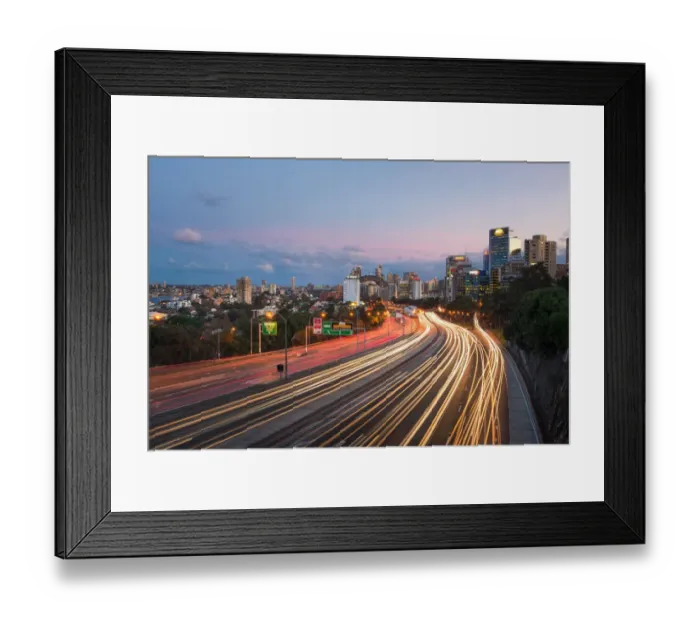 Framed Print : View of downtown Sydney