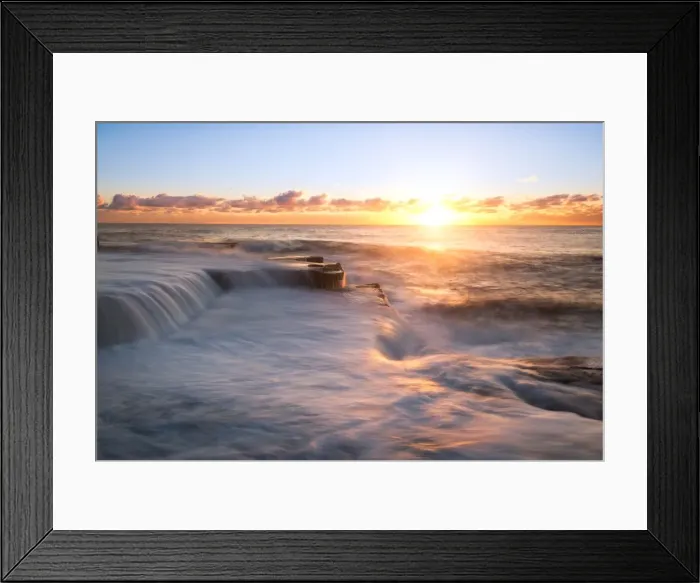 Framed Print : outdoor, view, wave, reflection, color, background, tranquil, vacation, ocean, surface