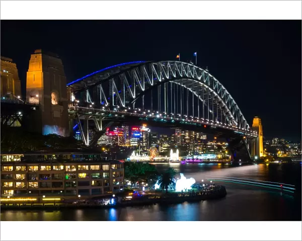 Harbour Bridge on Vivid Sydney Festival