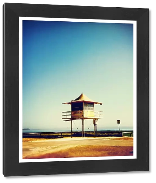 Lifeguard tower at the beach