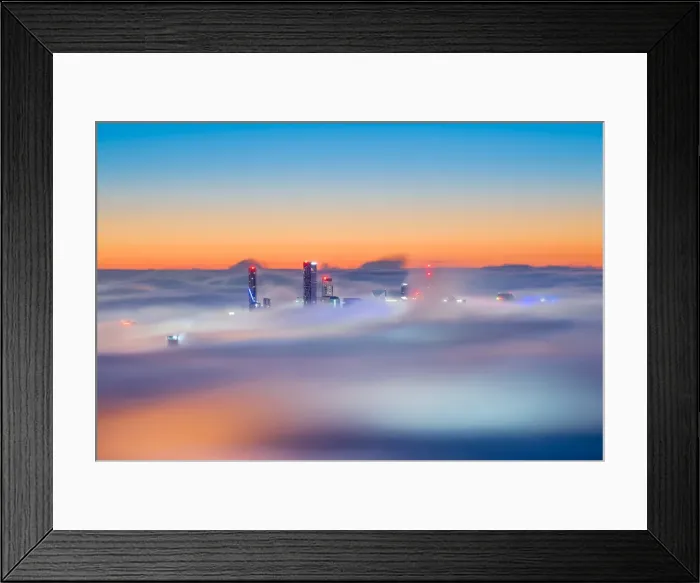 Framed Print : cover, colour image, skyline, light, sunrise