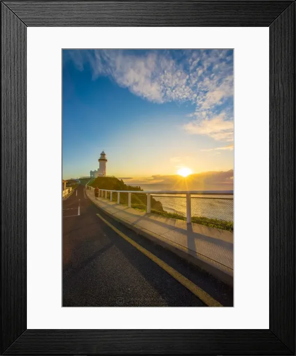 Framed Print : Sunrise at Byron bay, Australia