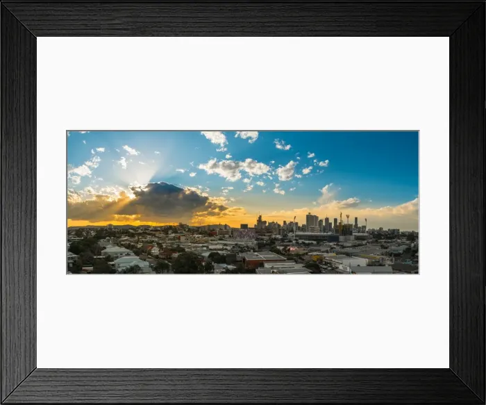 Framed Print : Brisbane city sunset Framed Print : Brisbane city sunset
