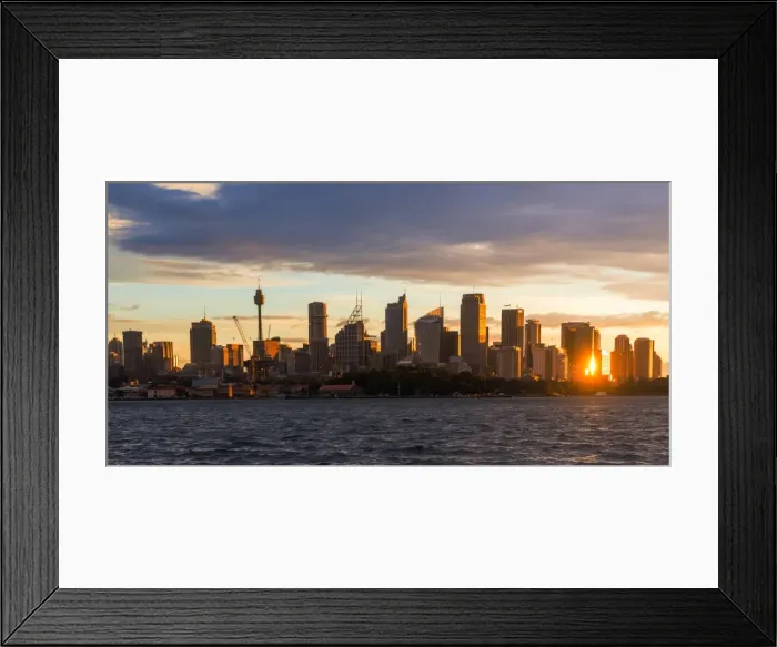 Framed Print : Sydney cityscape during twilight