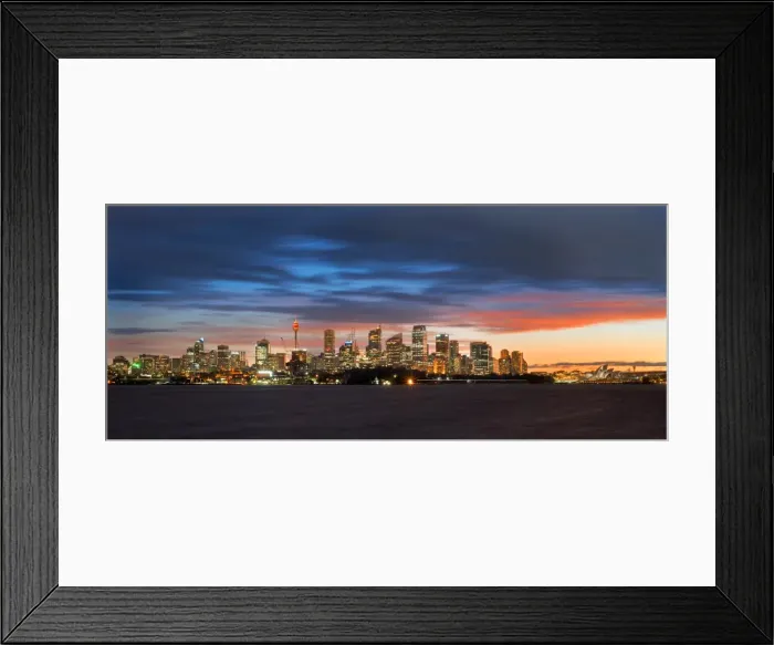 Framed Print : Sydney city during twilight Framed Print : Sydney city during twilight